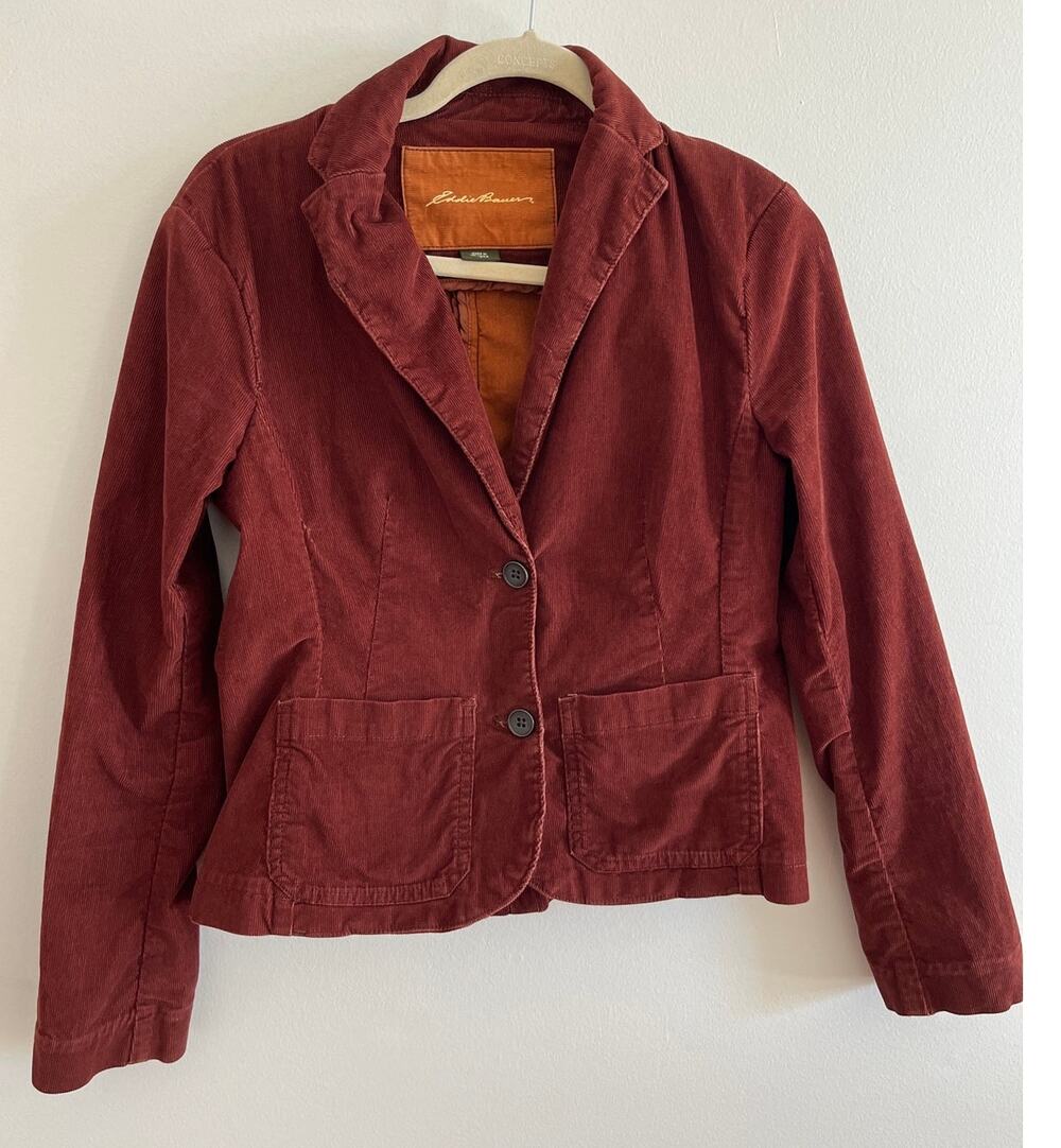 Eddie Bauer cropped cord blazer - 4